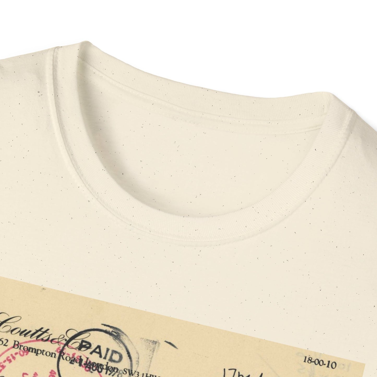 Vintage Document Unisex Softstyle T-Shirt - Paid Graphic Tee