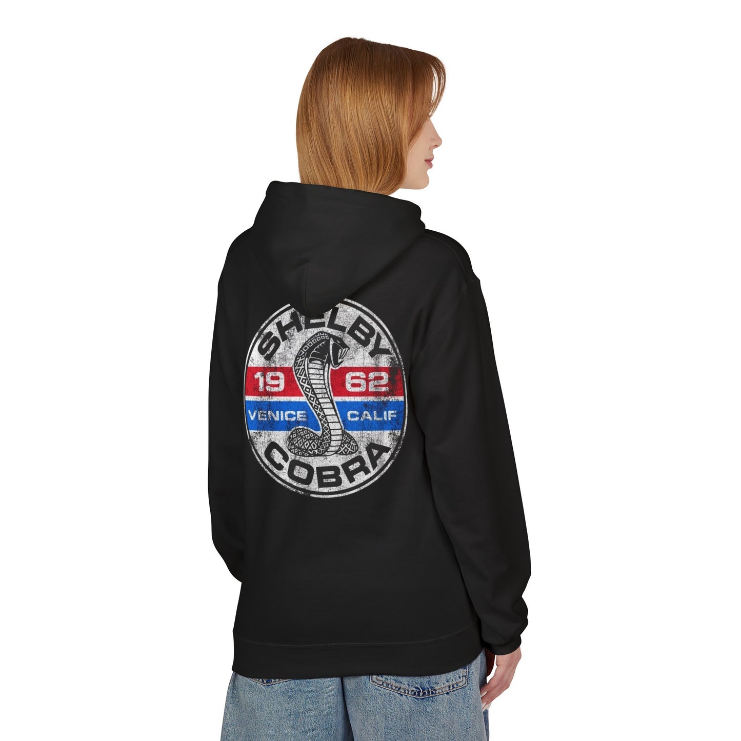 Vintage Shelby Cobra Hoodie - Unisex Midweight Softstyle Fleece with Classic Design