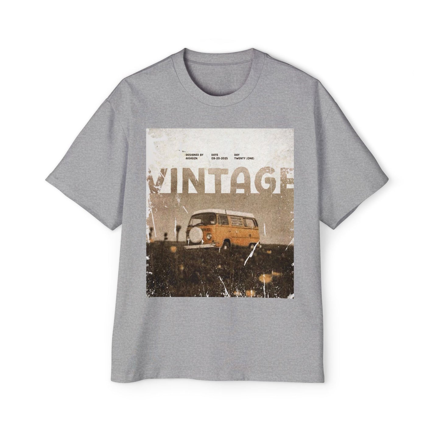 Vintage Van Graphic Tee – Retro 'VINTAGE' Camper T‑Shirt