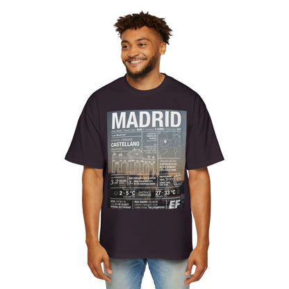 Madrid Graphic Tee — Vintage City Weather Poster T‑Shirt