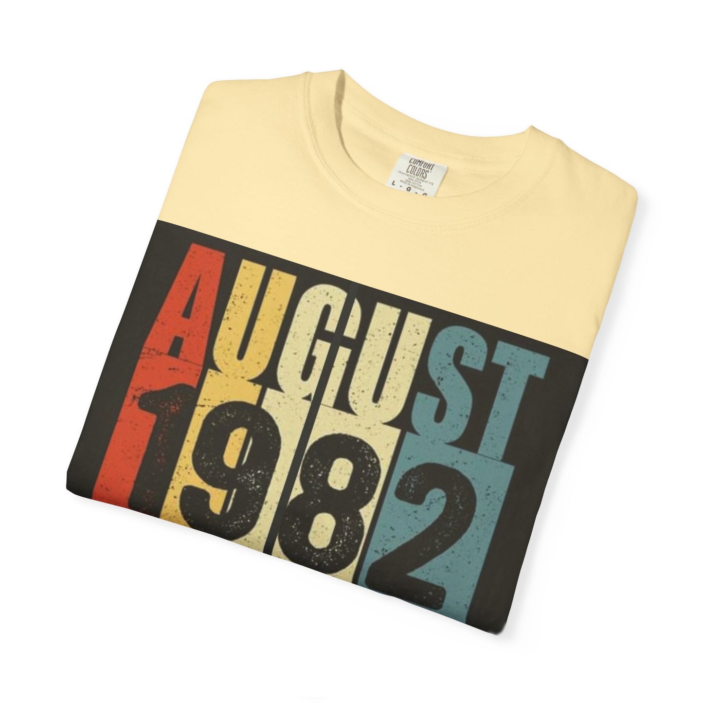 Limited Edition August 1982 Unisex Garment-Dyed T-Shirt - Celebrate 39 Years of Being Awesome