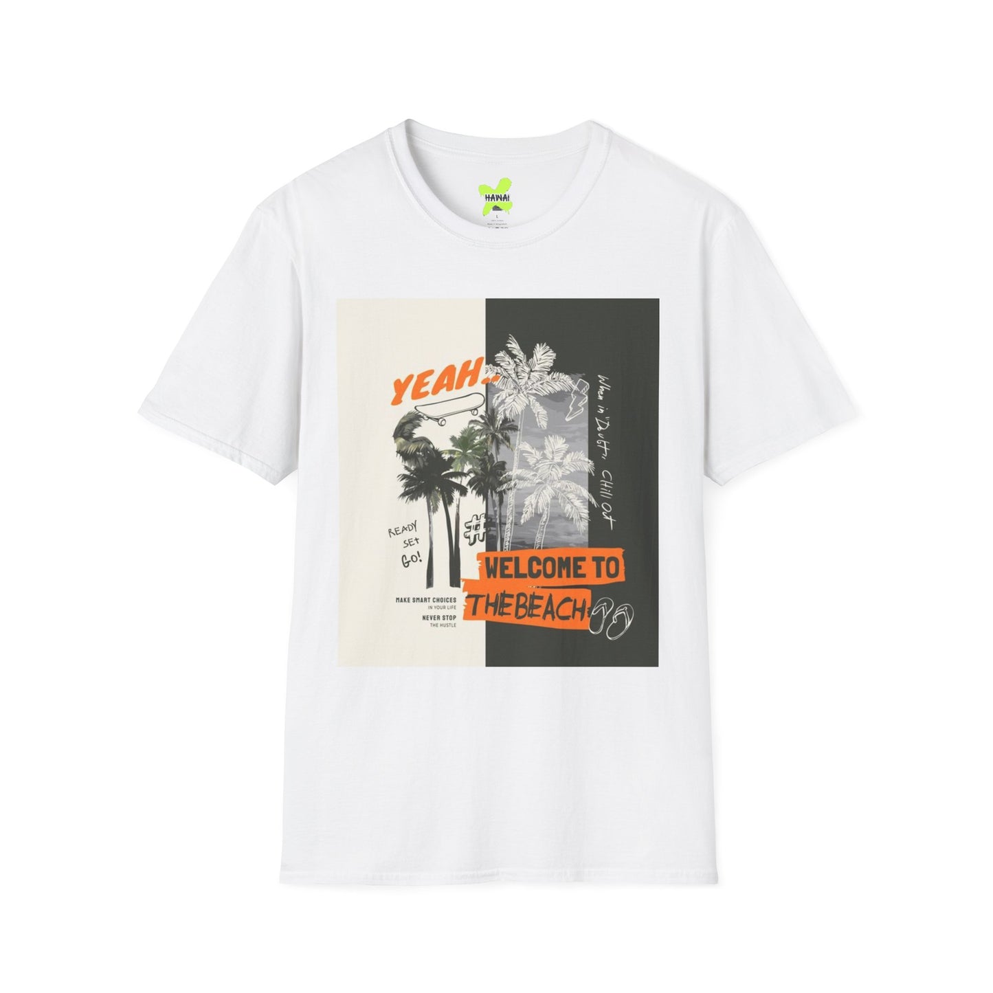 Beach Vibes Graphic Tee, Summer T-Shirt, Unisex Casual Wear, Vacation Shirt, Gift for Beach Lovers