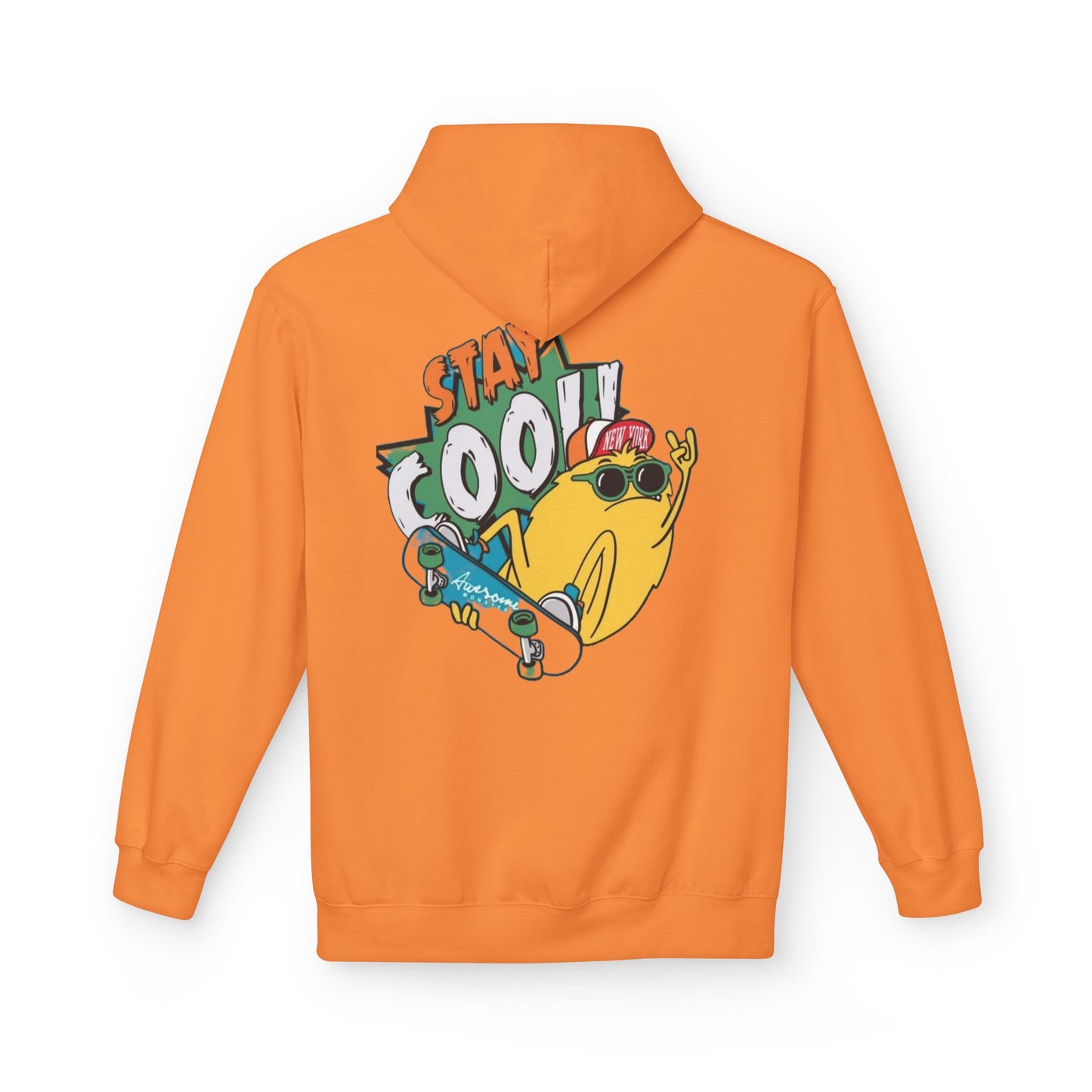 Stay Cool! Unisex Softstyle Fleece Hoodie - Fun & Comfy Skatewear