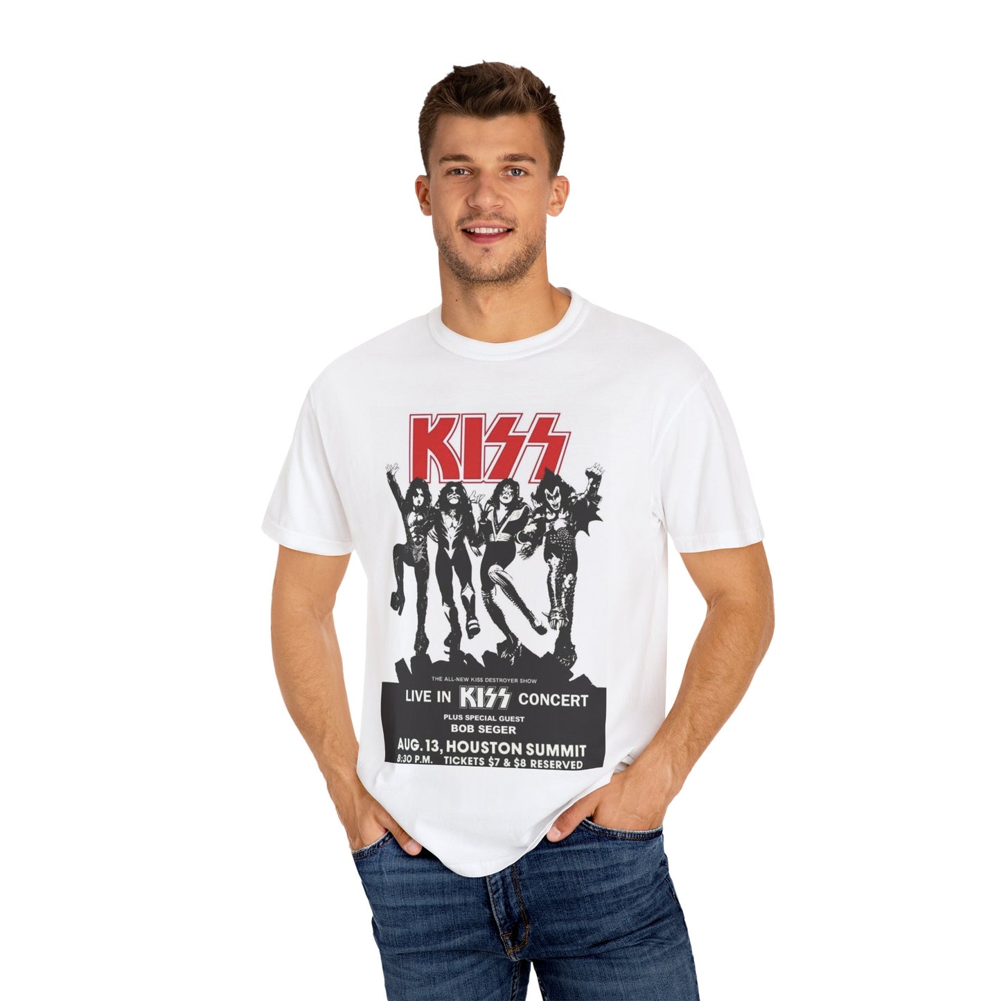 KISS Concert Graphic Unisex T-Shirt - Live in Concert Tee