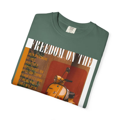 Vintage Vespa 'Freedom on the Road' T-Shirt