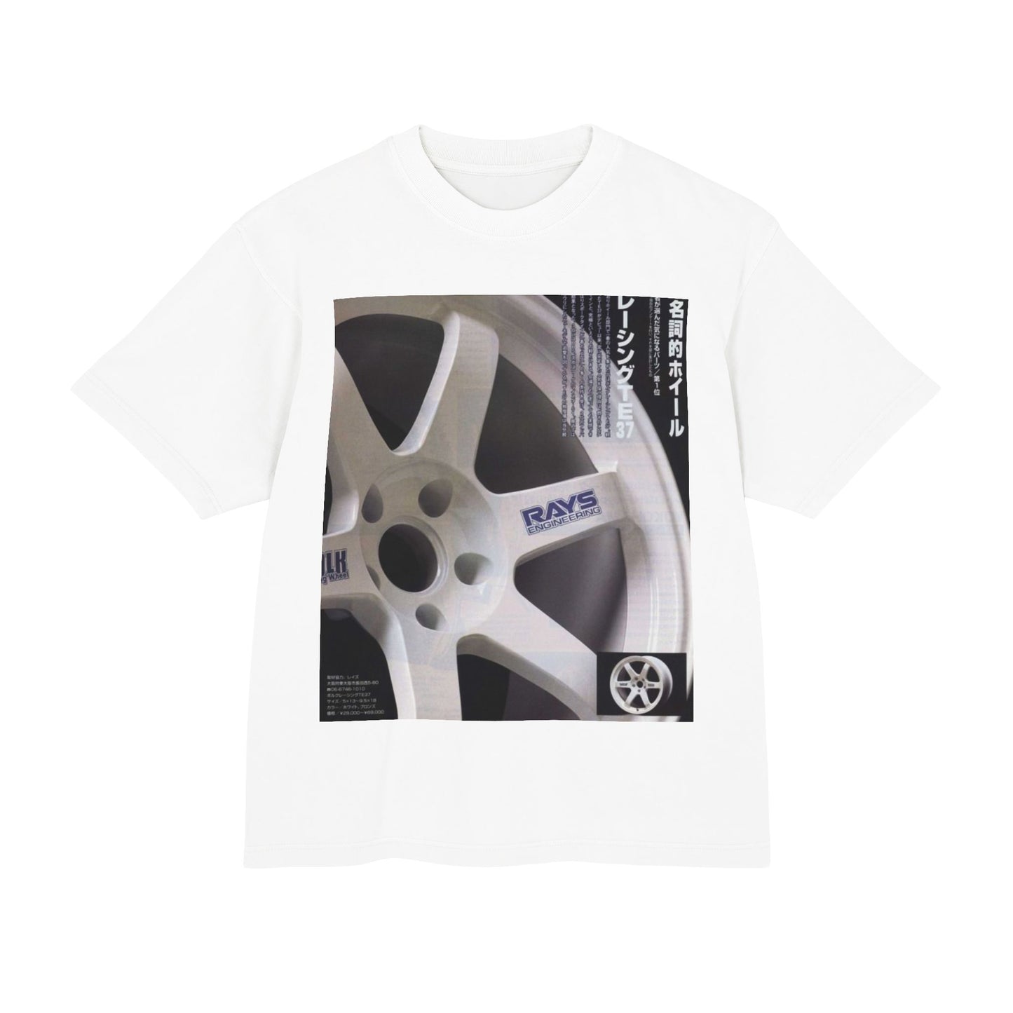 Rays Wheel Graphic Tee - JDM Racing Rim T-Shirt