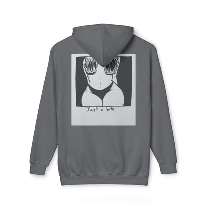 Unisex Hooded Sweatshirt with 'Just a Bite' Design - Casual Comfort for Every Occasion