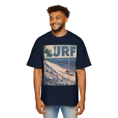 Surf Vintage Photo Tee — Men's Oversized Surf Graphic T-Shirt