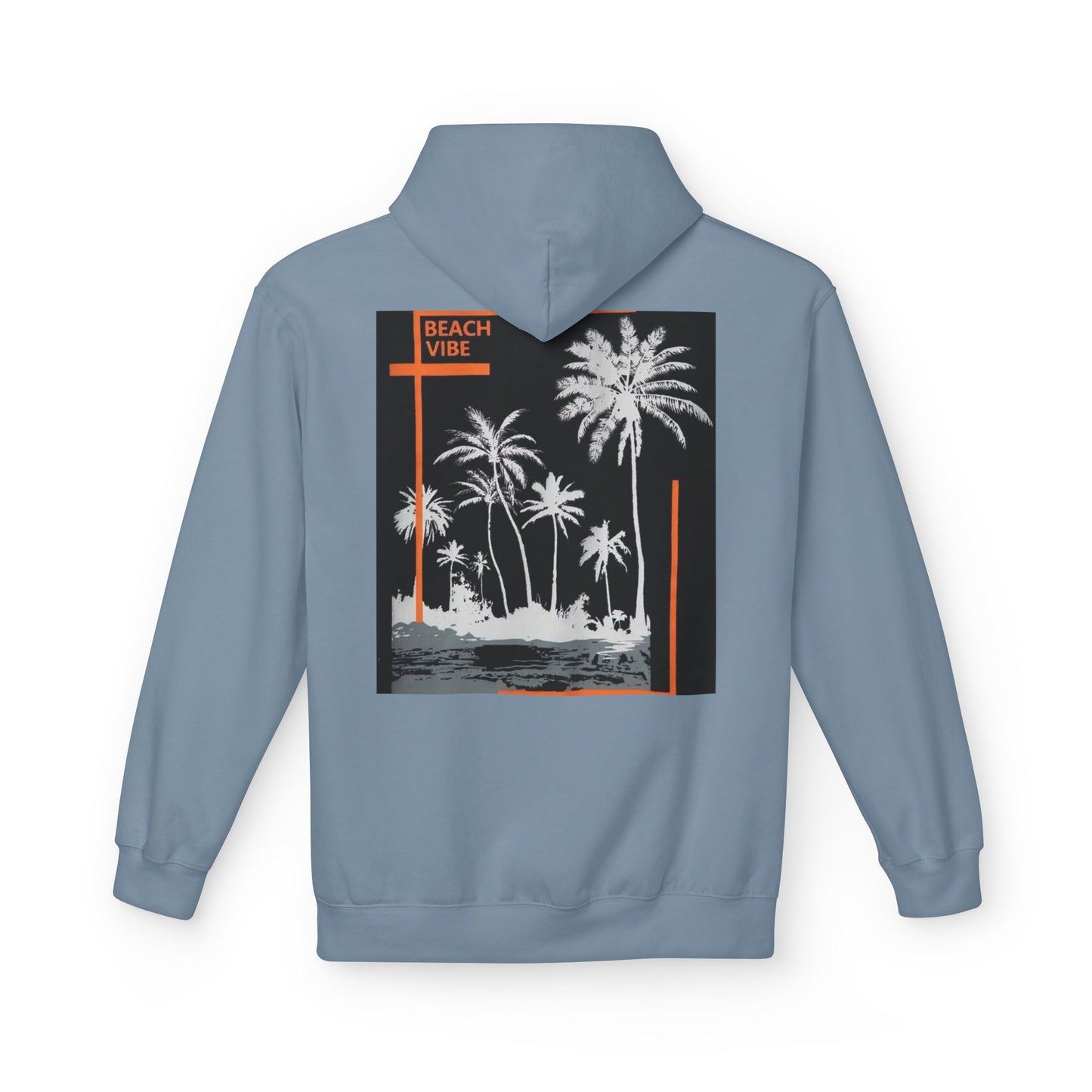 Beach Vibe Unisex Fleece Hoodie, Summer Fashion, Casual Wear, Gift for Her/Him, Cozy Lifestyle, Chill Out Apparel