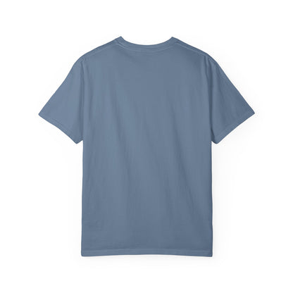 Vintage-Inspired Unisex Garment-Dyed T-Shirt with Rock Band Logo