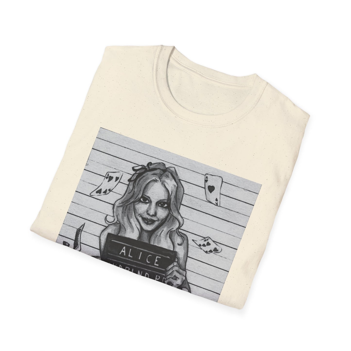 Alice in Wonderland Inspired Softstyle T-Shirt - Vintage Design