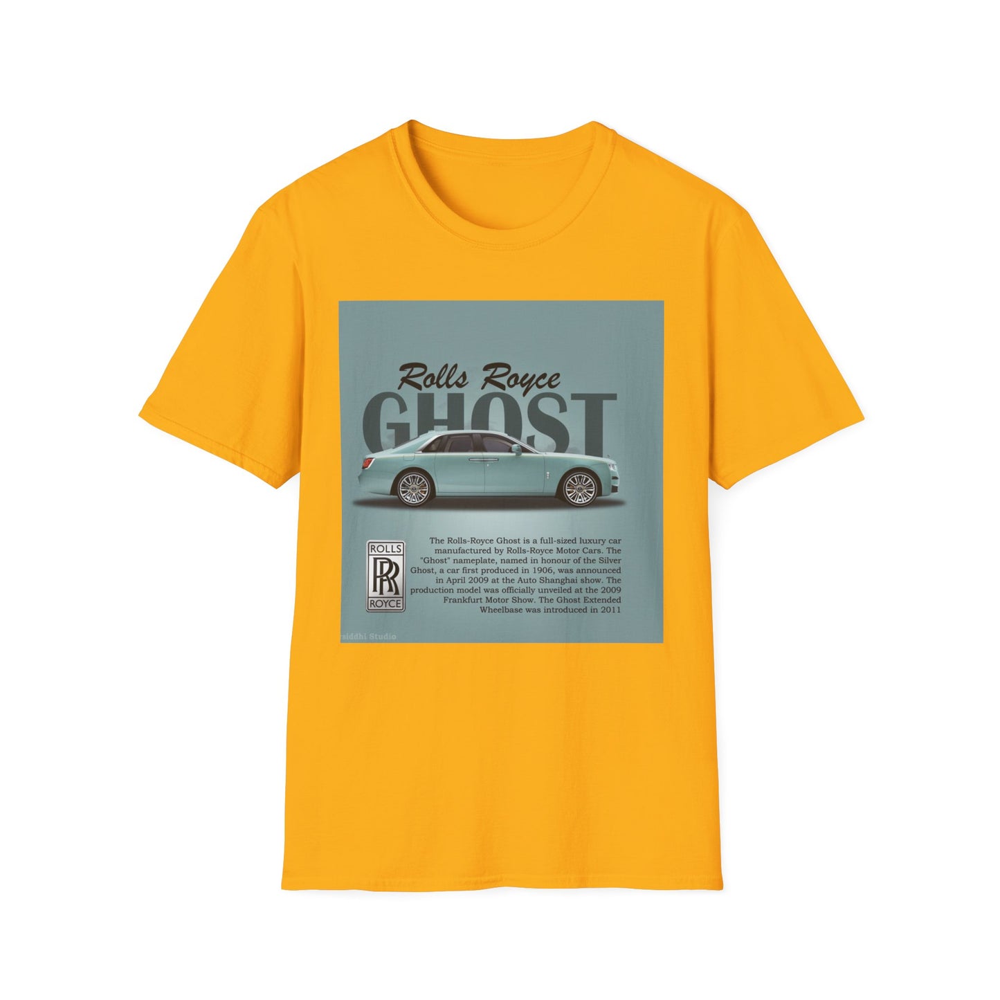 Vintage Rolls Royce Ghost T-Shirt - Classic Car Enthusiast Tee