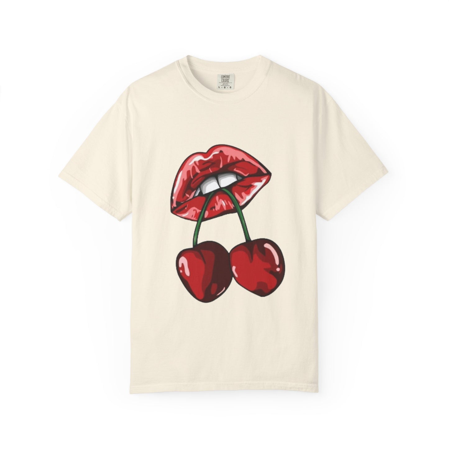 Retro Cherry Lips Unisex T-shirt - Trendy Graphic Tee