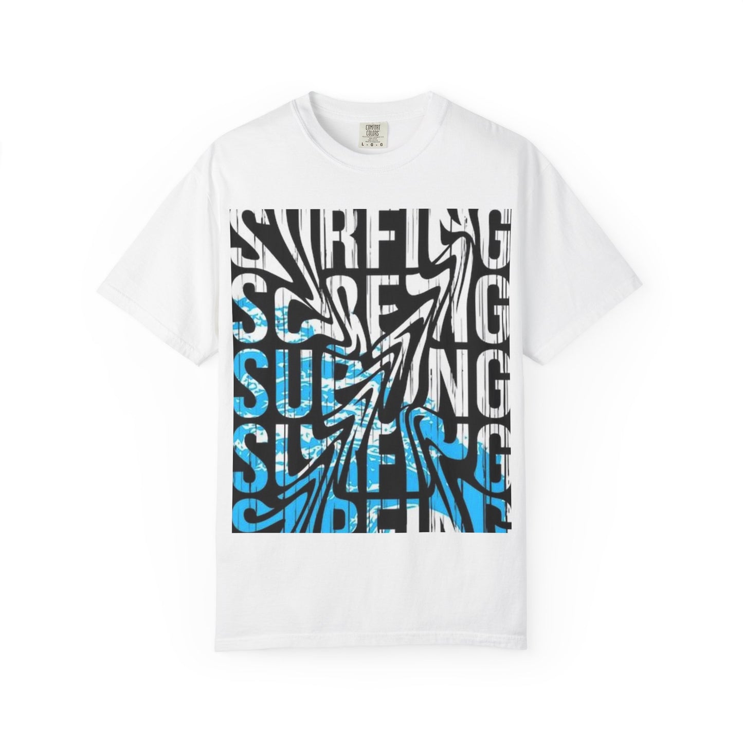 Wave Surfing Unisex Garment-Dyed T-Shirt | Casual Beachwear, Summer Style, Surfing Gift, Graphic Tee, Coastal Vibes
