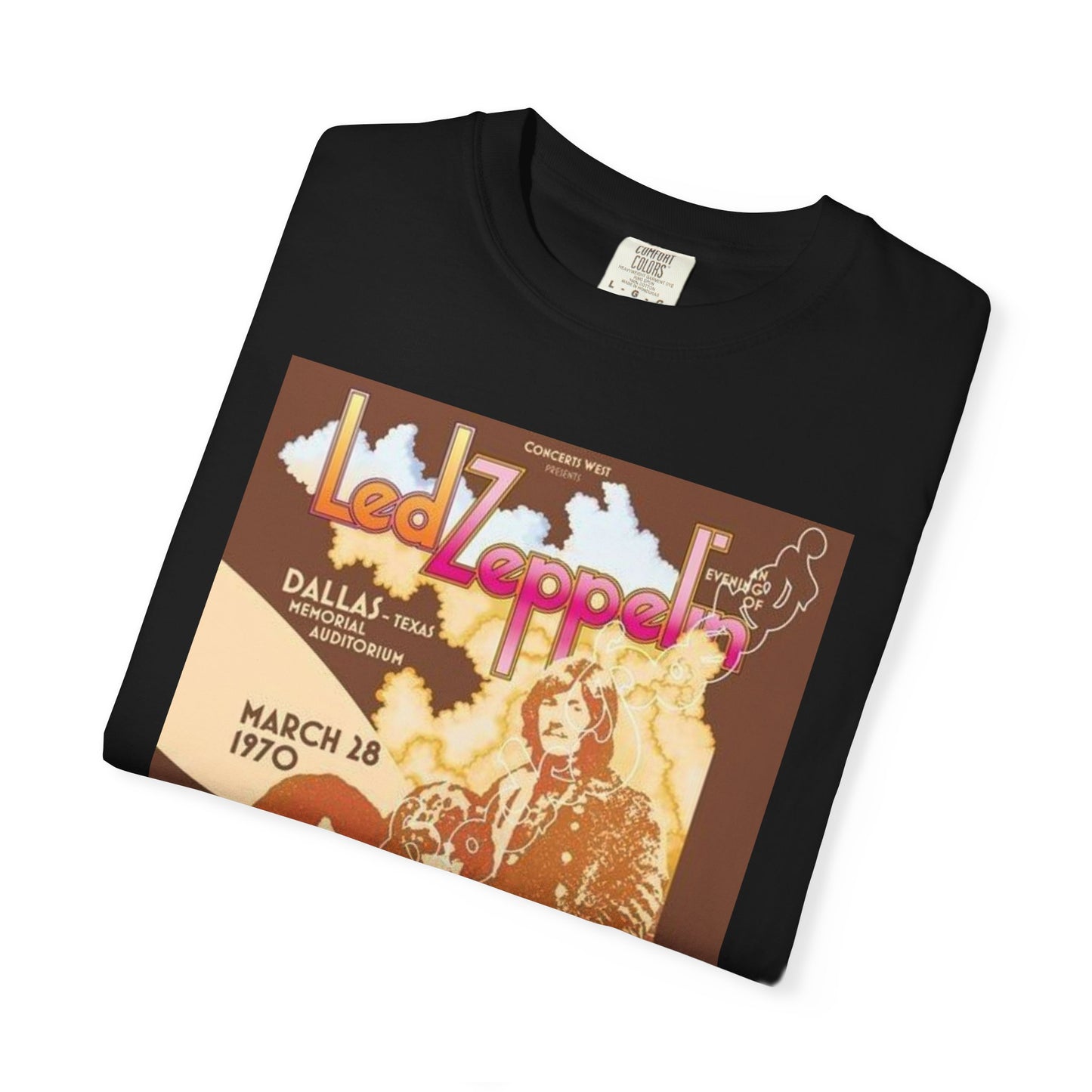 Retro Led Zeppelin T-Shirt | Unisex Garment-Dyed Tee for Music Lovers