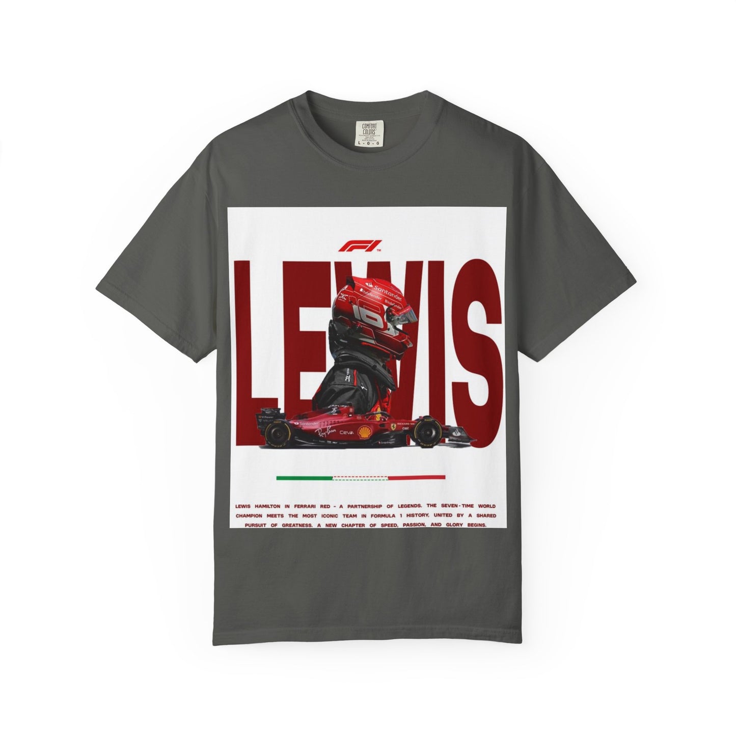 Lewis Hamilton F1 Unisex Garment-Dyed T-Shirt - Perfect for Racing Fans