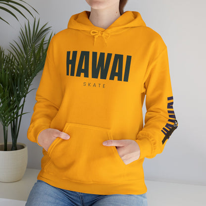Hawai Skate Hooded Sweatshirt - Casual Streetwear, Unisex Pullover, Perfect for Skate Lovers, Ideal for Everyday Wear, Gift for Him/Her