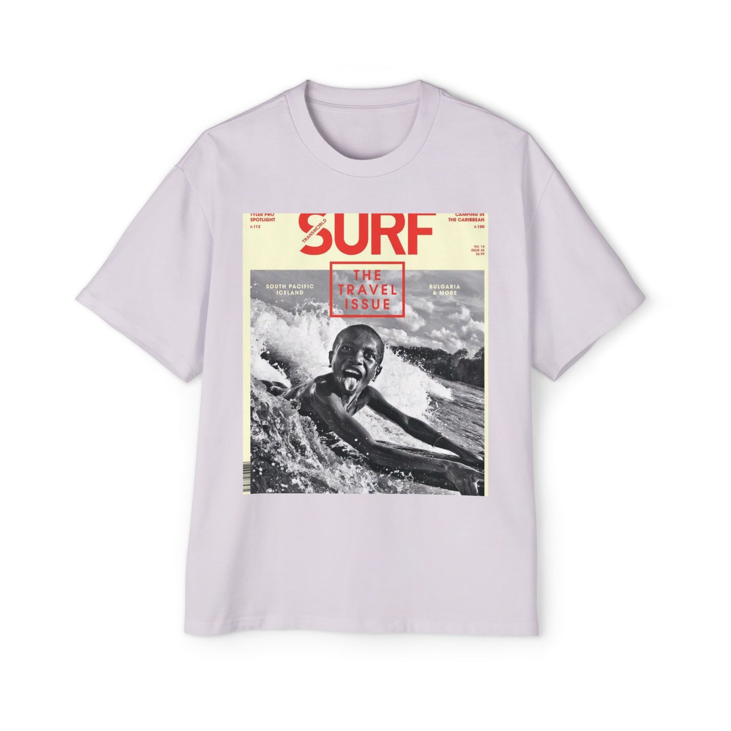 Surf Magazine Graphic Tee — "Surf: The Wave Issue" Vintage Beach Shirt