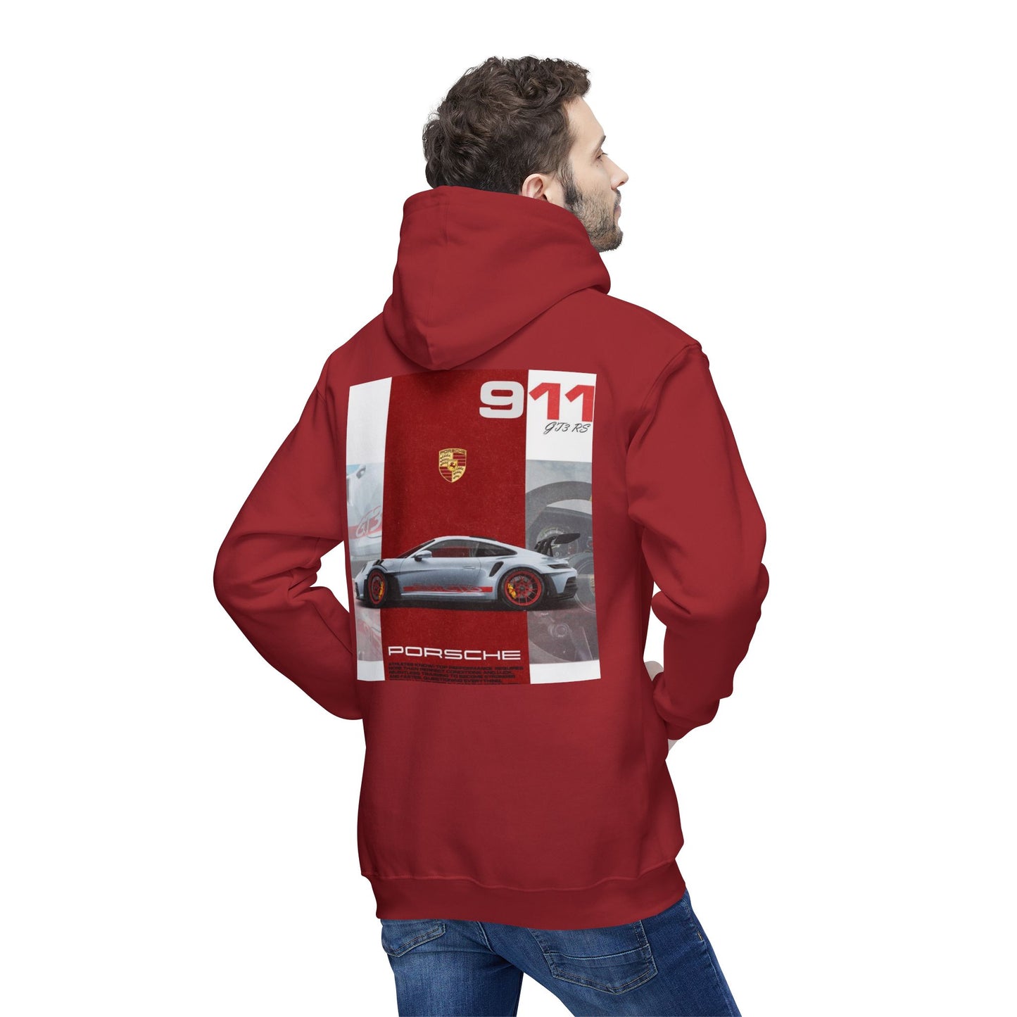 Porsche Graphic Hoodie, Made in USA, Unisex Sweatshirt, Car Lover Gift, Automotive Apparel, Driving Enthusiast Wear, Cool Casual