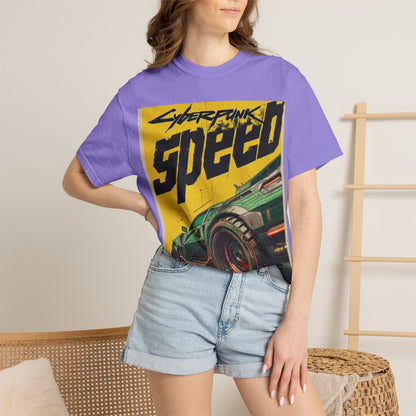 Cyberpunk Speed T-Shirt — Retro Racing Car Graphic Tee