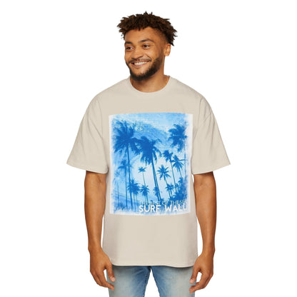 Surf Palm Tee — Blue Tropical Graphic T-Shirt