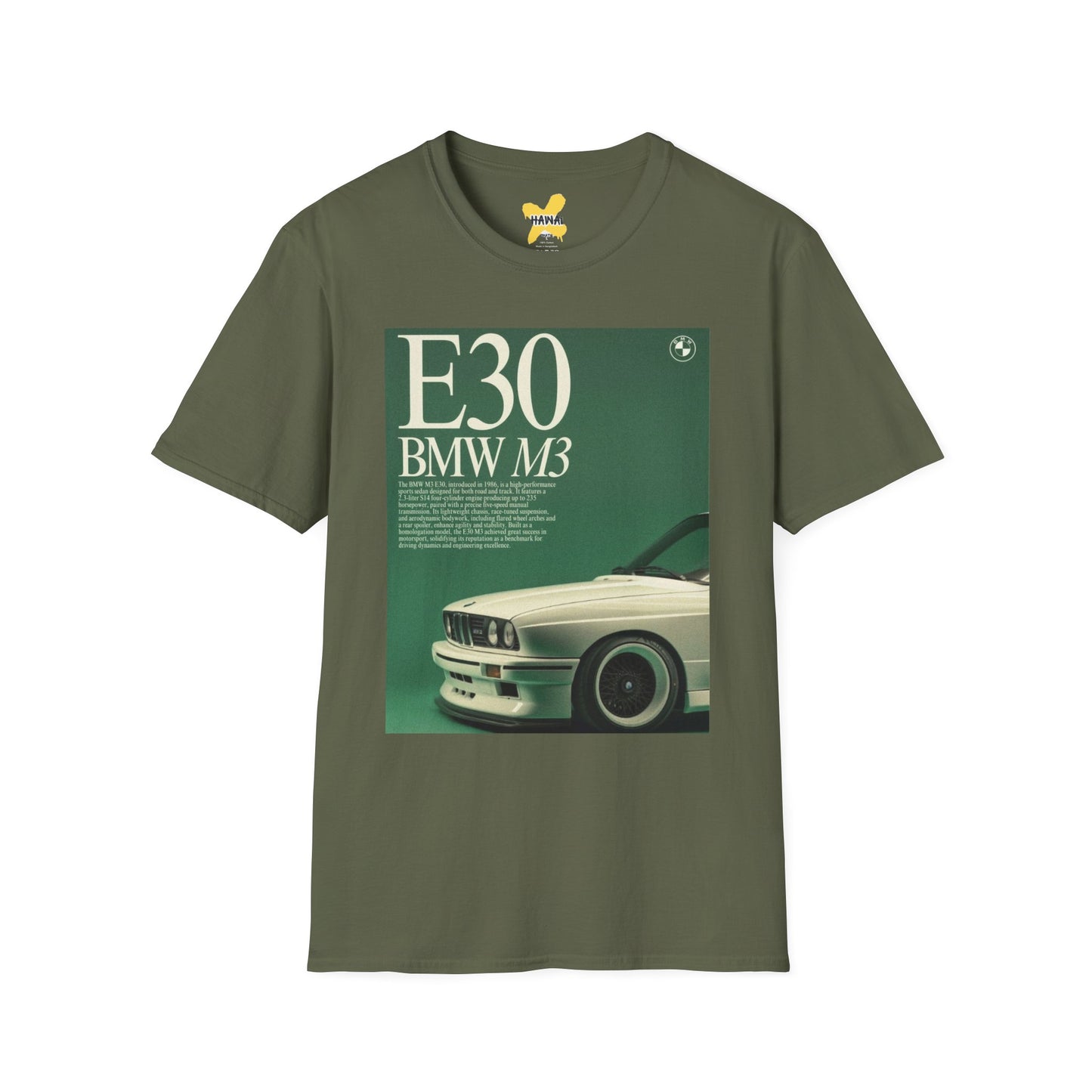 E30 BMW M3 Graphic Unisex T-Shirt - Classic Car Enthusiast Tee