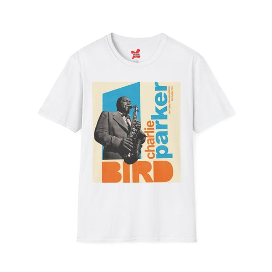 Vintage Charlie Parker Unisex Softstyle T-Shirt - Music Lover Tee