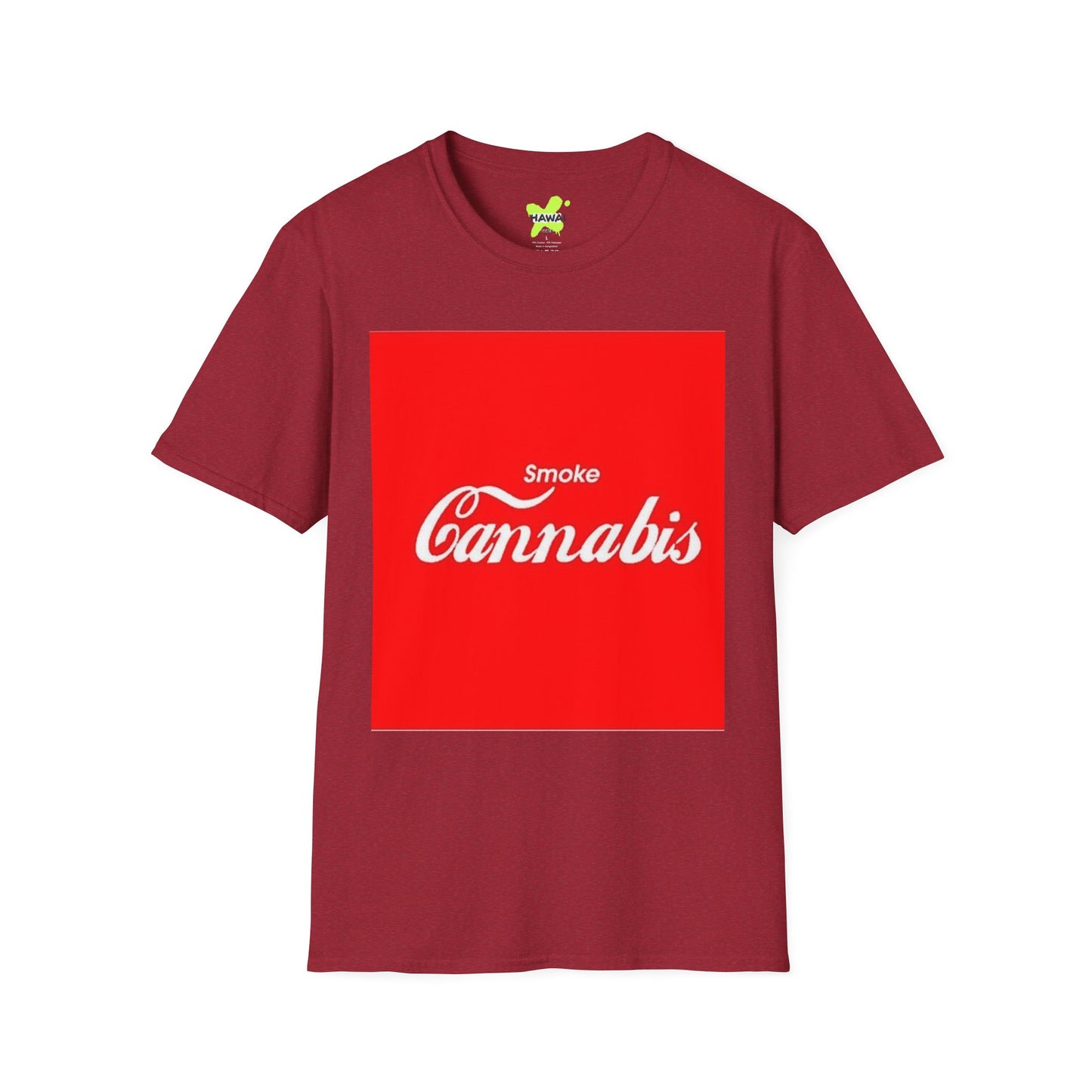 Smoke Cannabis Unisex Softstyle T-Shirt - Casual Streetwear for Cannabis Enthusiasts