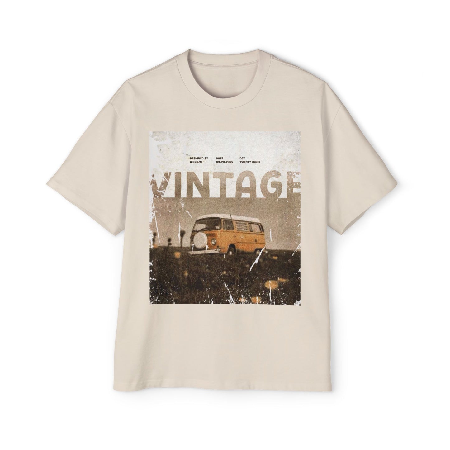 Vintage Van Graphic Tee – Retro 'VINTAGE' Camper T‑Shirt