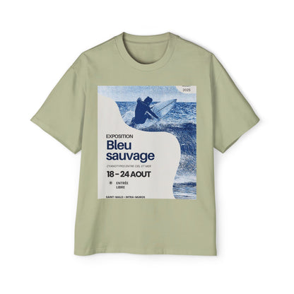 Bleu Sauvage Surf Tee — Men's Oversized Graphic T-Shirt