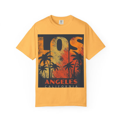 Los Angeles Sunset T-Shirt | Unisex Garment-Dyed Tee