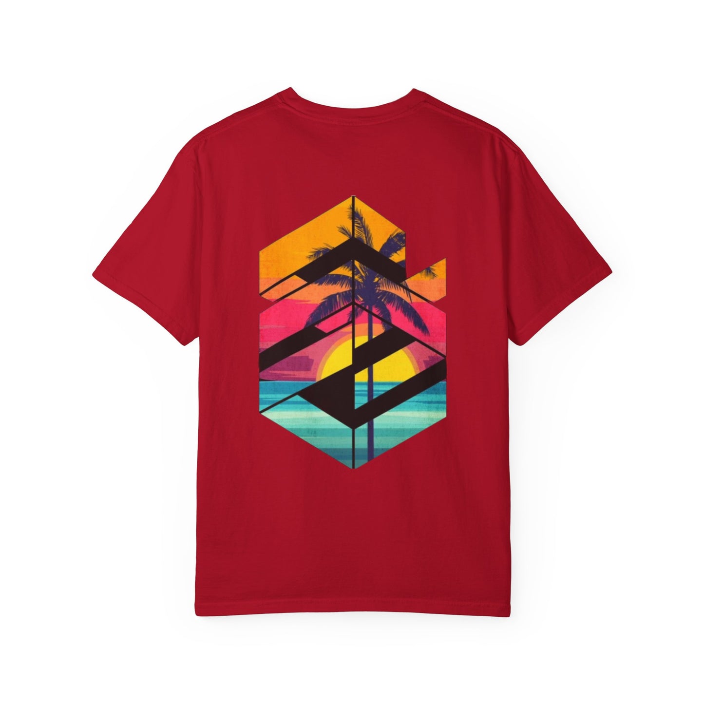 Tropical Sunset Unisex T-Shirt | Beach Vibes & Relaxation