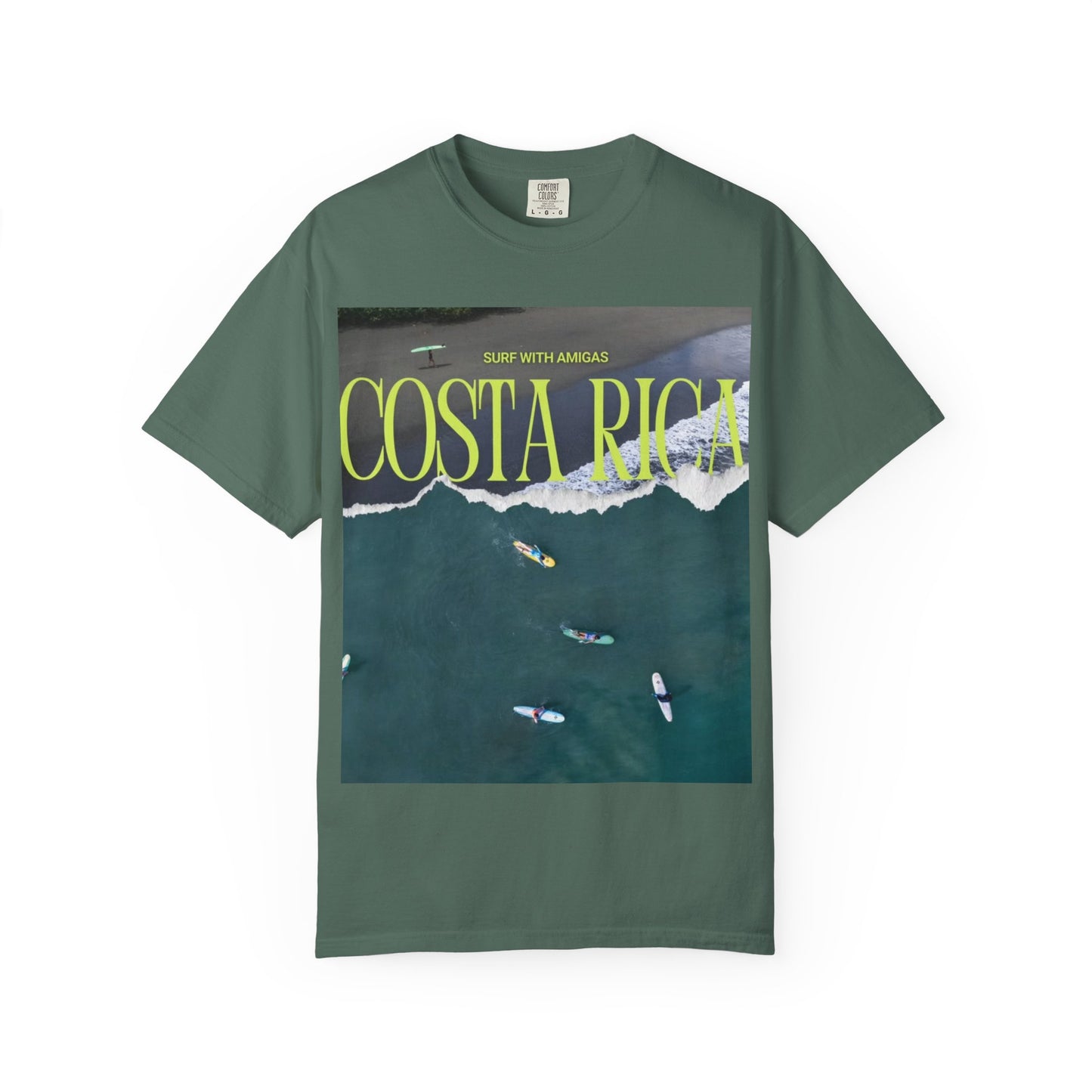 Costa Rica Surf T-Shirt — Aerial Wave & Surfers Graphic Tee