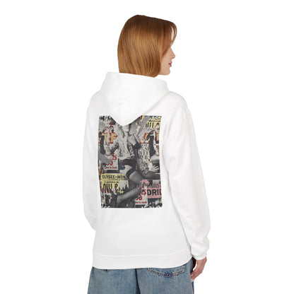 Vintage Graphic Unisex Midweight Fleece Hoodie - Soft Comfortable Layering