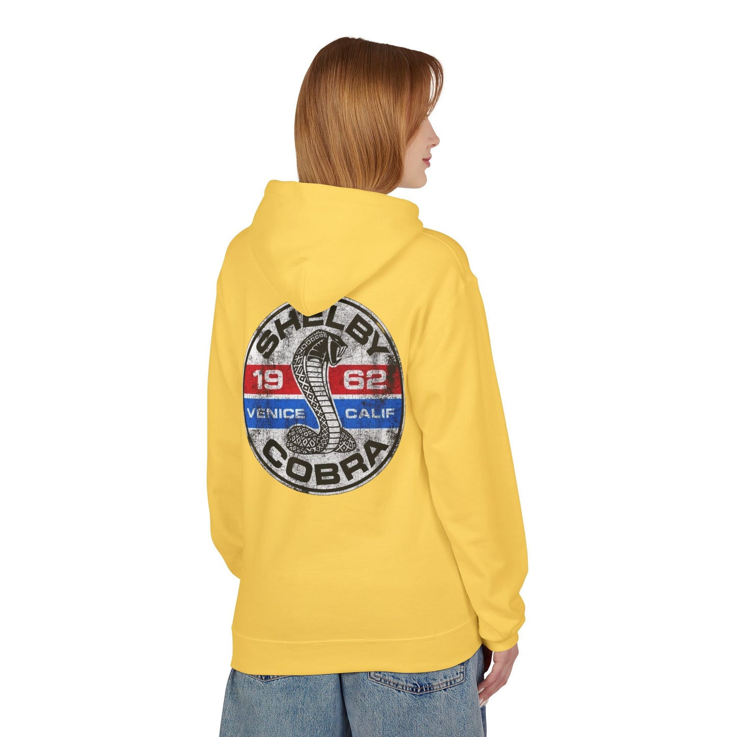 Vintage Shelby Cobra Hoodie - Unisex Midweight Softstyle Fleece with Classic Design