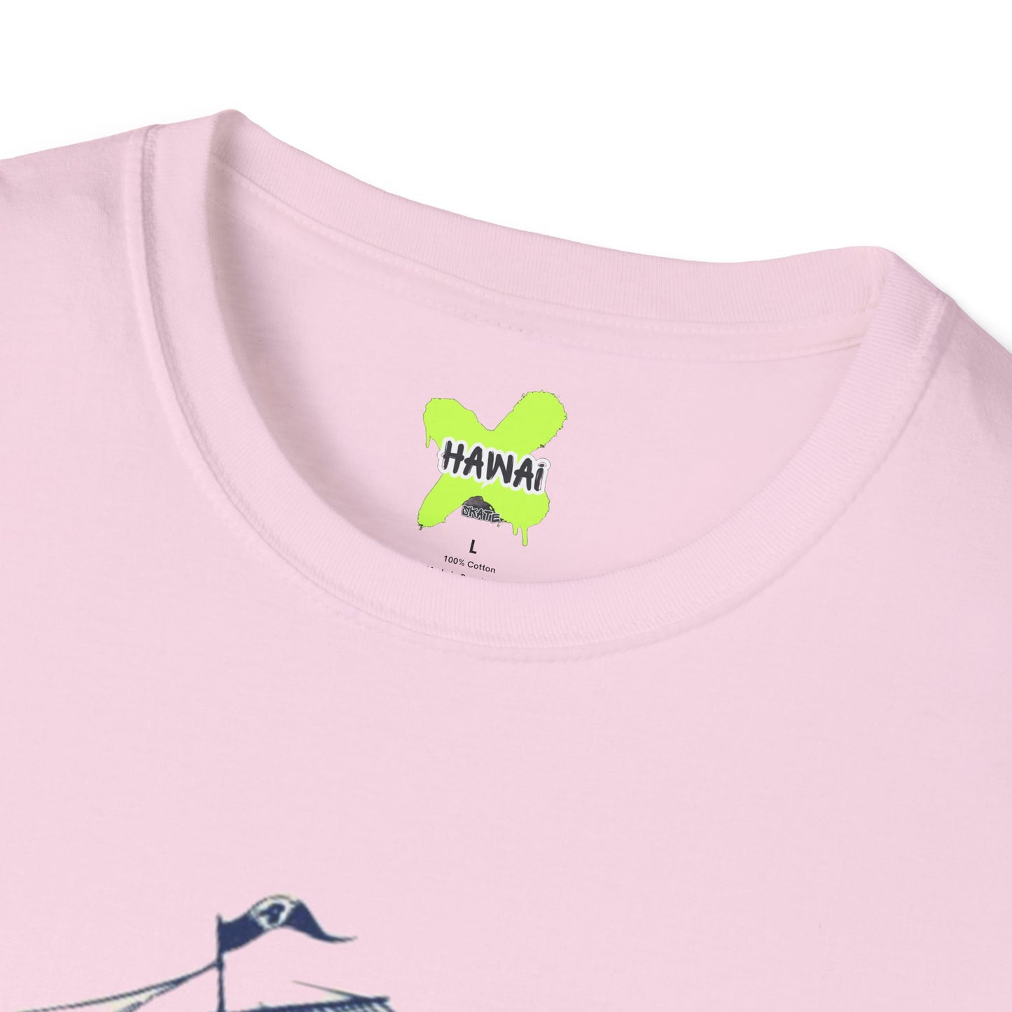 Nautical Adventure Unisex Softstyle T-Shirt - Pirate Ship Design