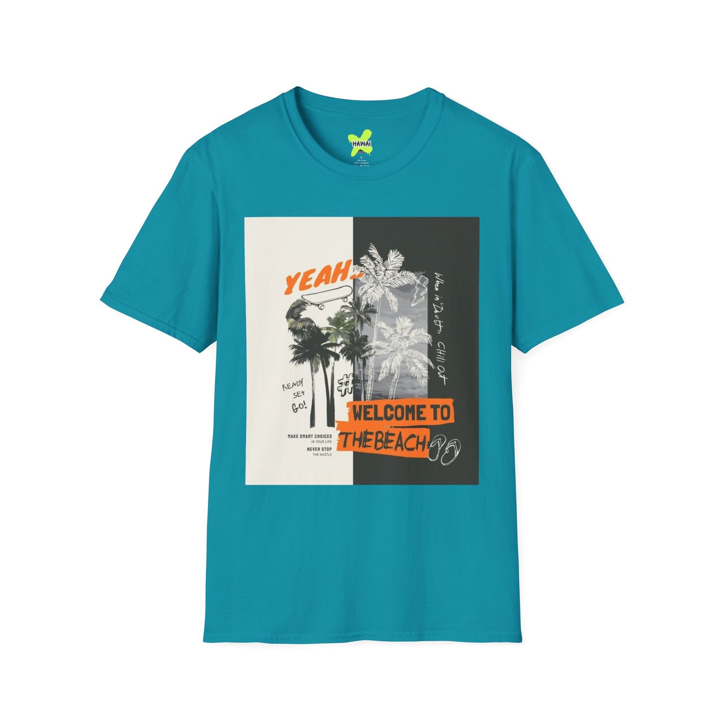 Beach Vibes Graphic Tee, Summer T-Shirt, Unisex Casual Wear, Vacation Shirt, Gift for Beach Lovers