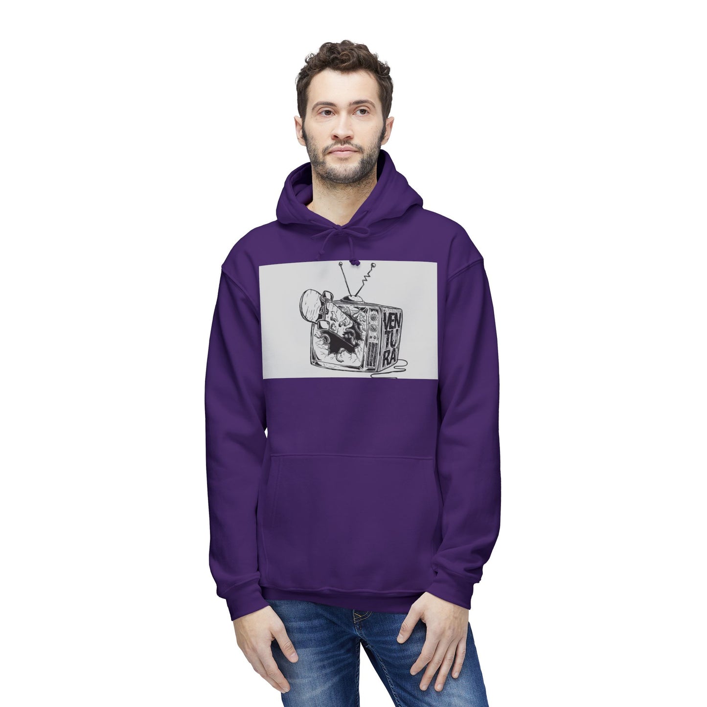 Brotherhood Skull Design Unisex Hooded Sweatshirt - Perfect for Adventure Lovers