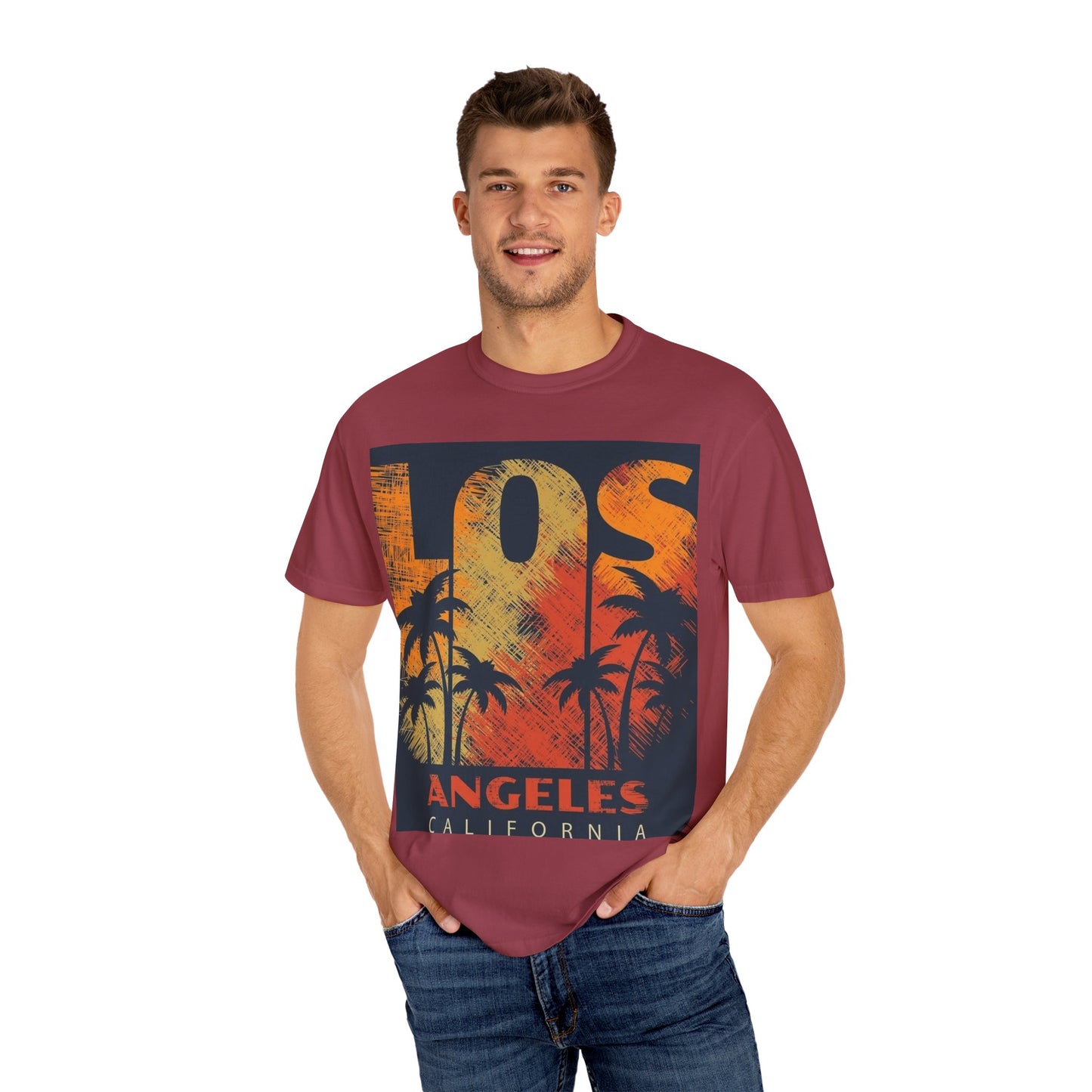 Los Angeles Sunset T-Shirt | Unisex Garment-Dyed Tee