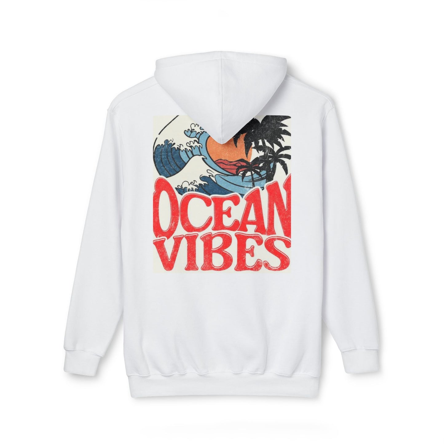 Ocean Vibes Unisex Hooded Sweatshirt | Casual Beachwear for Relaxed Days
