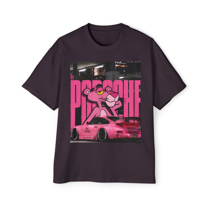 Pink Panther Streetwear Tee — Retro Racing Graphic Shirt
