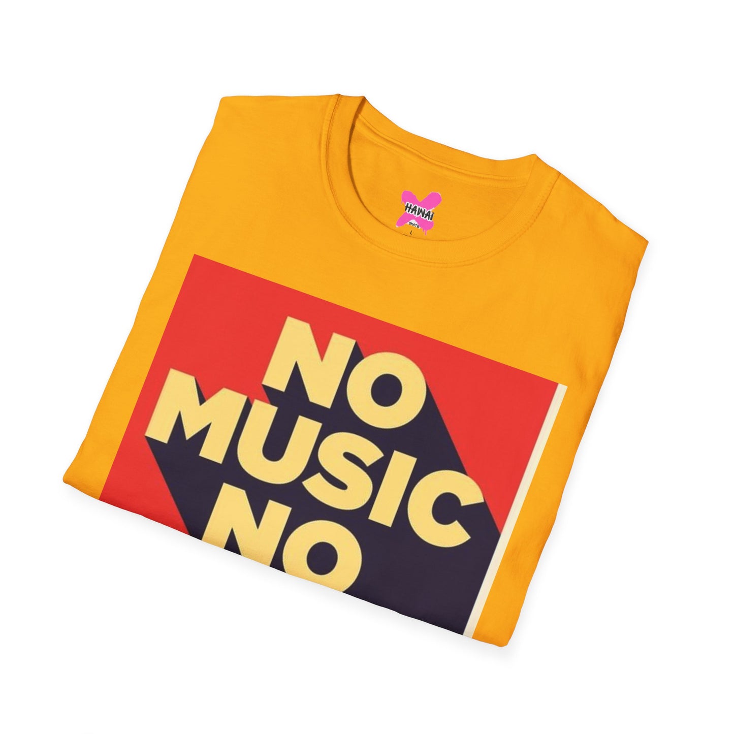 No Music No Life Unisex Softstyle T-Shirt – Music Lover's Essential