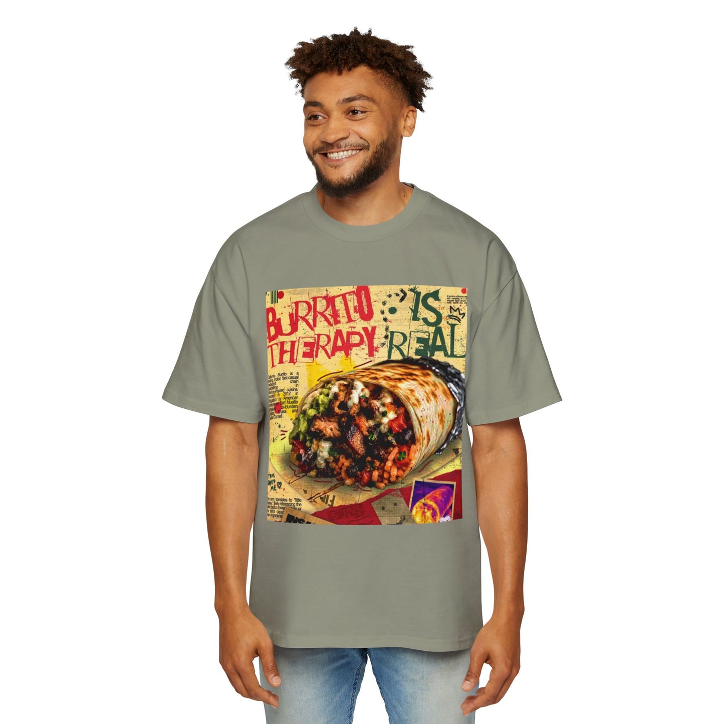 Burrito Is Therapy Tee — Funny Food Graphic T-Shirt
