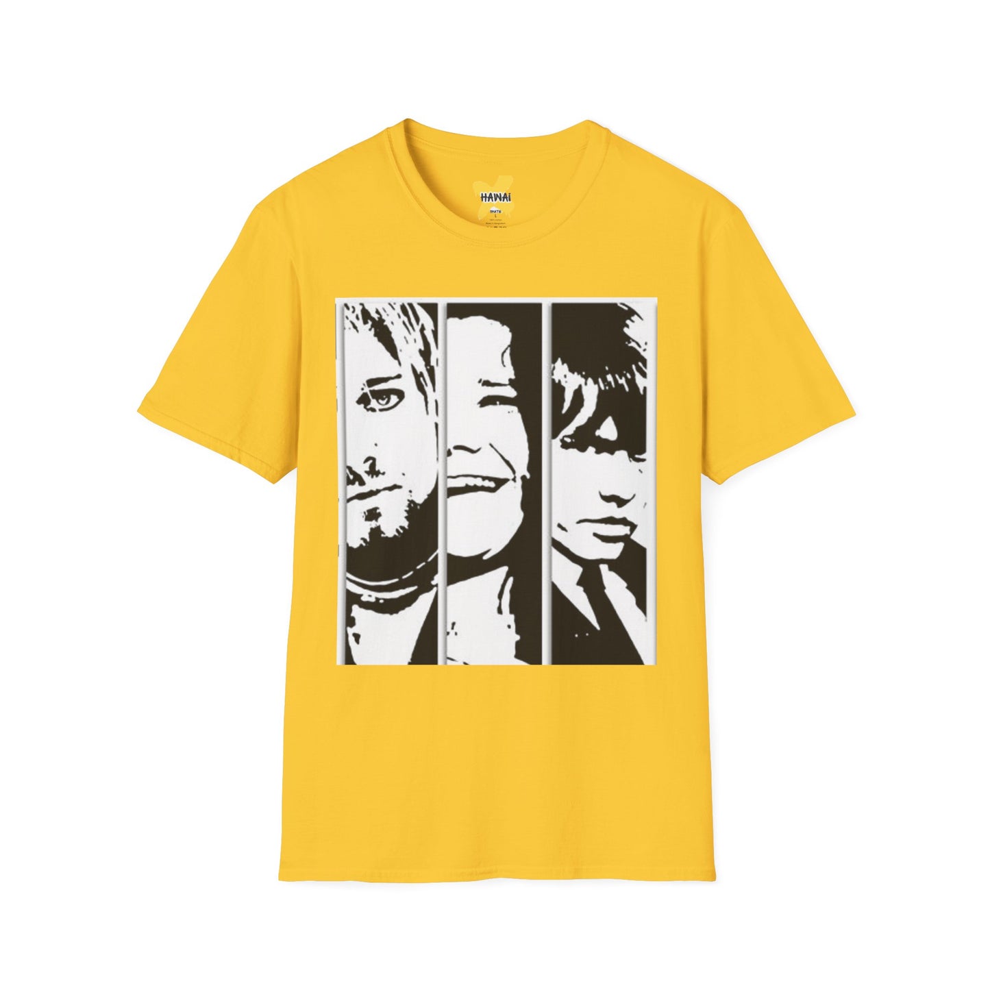 Trendy Band Graphic T-Shirt, Unisex Softstyle Tee, Casual Everyday Wear, Music Lover Gift, Rock Band Style