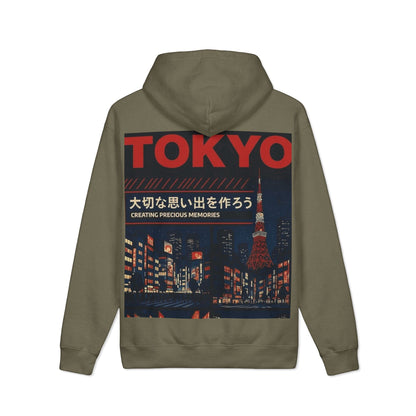 Tokyo Nightscape Hoodie — 'Creating Precious Memories' Japanese Cityscape Pullover