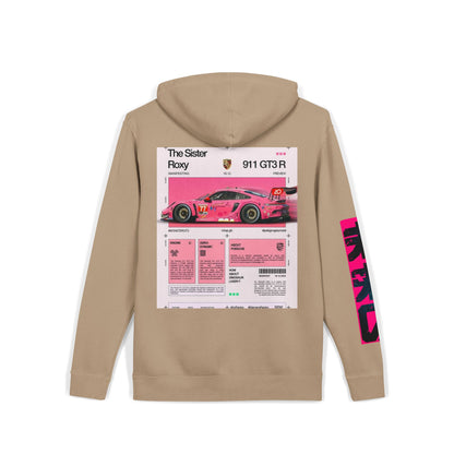 Pigment-Dyed Hoodie — Retro Racing Car Graphic ("911 GT3R")