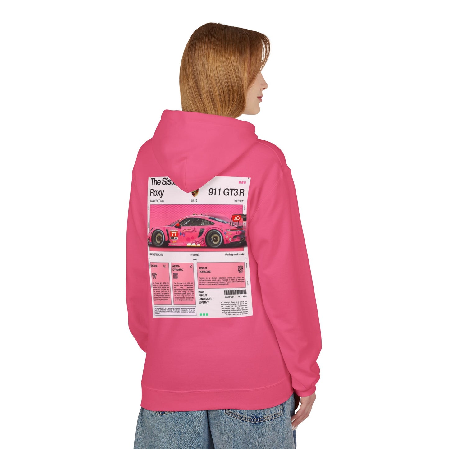 Racing-Inspired Unisex Fleece Hoodie - The Sister Roxy Design