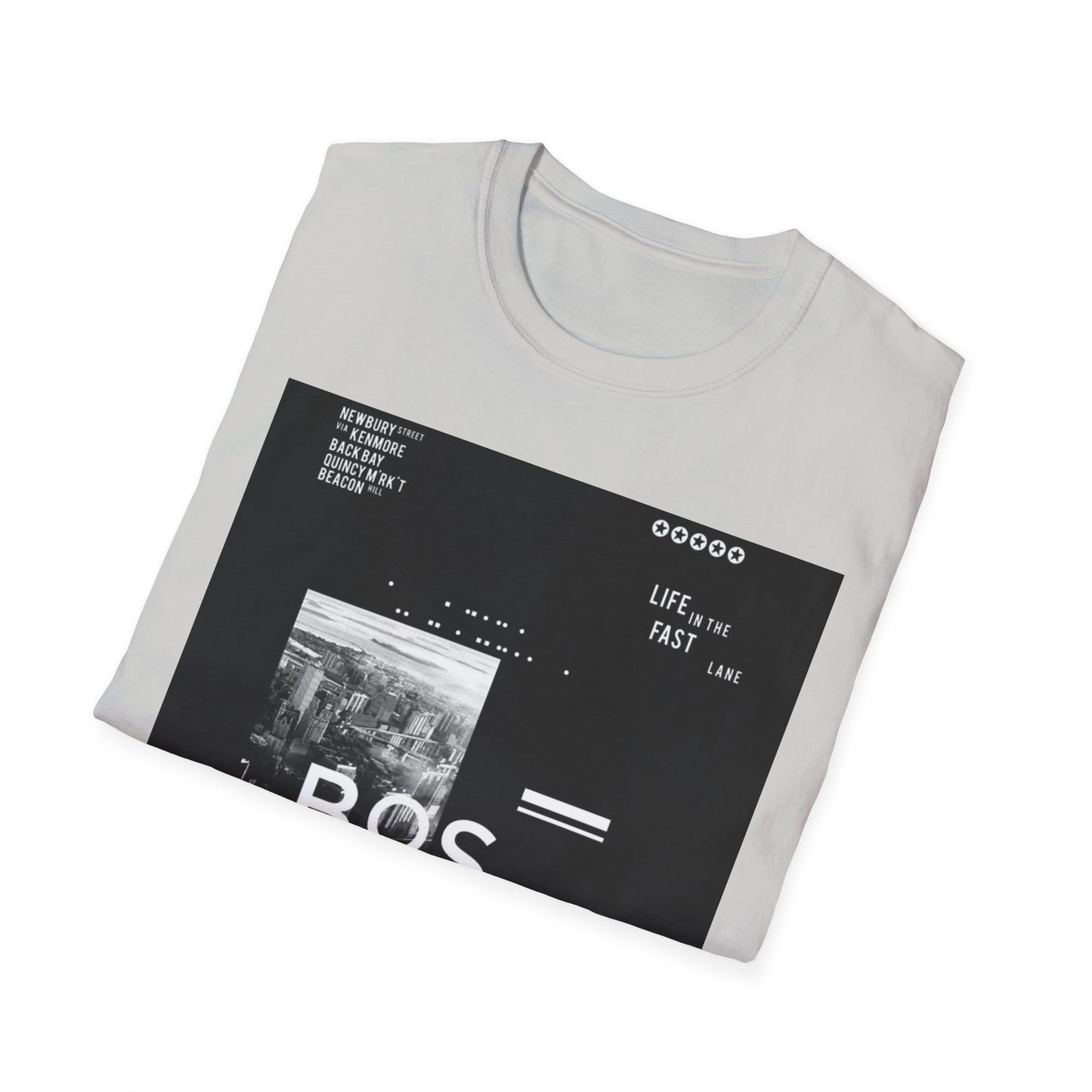 Boston Unisex Softstyle T-Shirt, Casual Wear, Travel Souvenir, Graphic Tee, Vintage Design, Gift for Him/Her