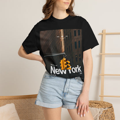 New York City Traffic Light Photo T‑Shirt — Urban Streetwear Tee