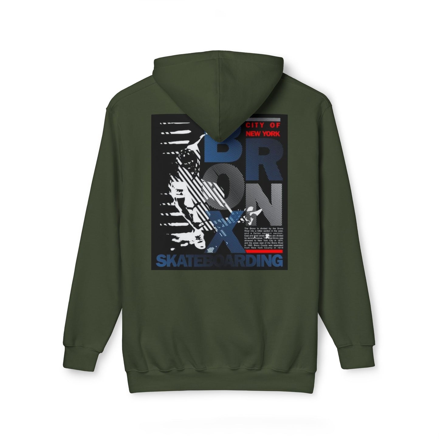 Bronx Skateboarding Unisex Hooded Sweatshirt | Urban Fashion, Gift for Skaters, Casual Streetwear, Graphic Hoodie, Cool Layering Piece